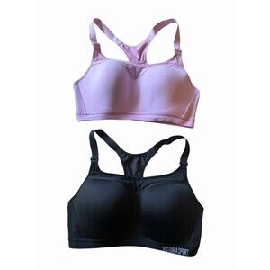 Lot 2 Victorias Secret Incredible Lightweight Max Lined Medium Support Sport Bra